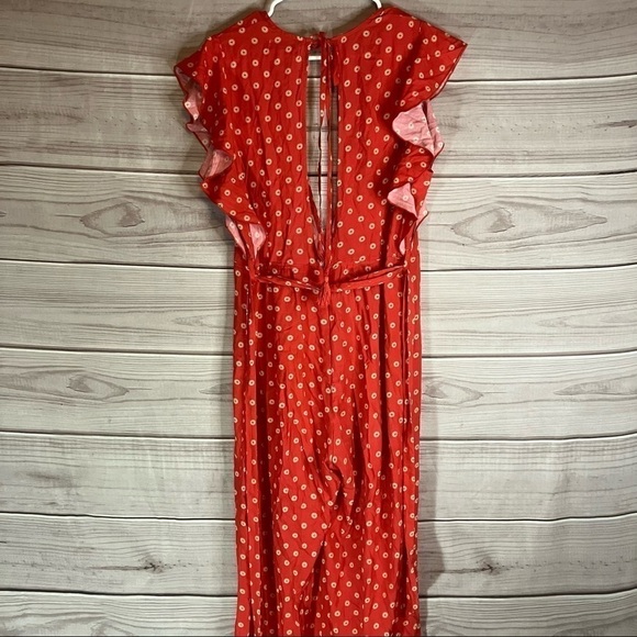 Charlie Holiday Jetsetter Wide Leg Jumpsuit in Aztec Red - Picture 9 of 14